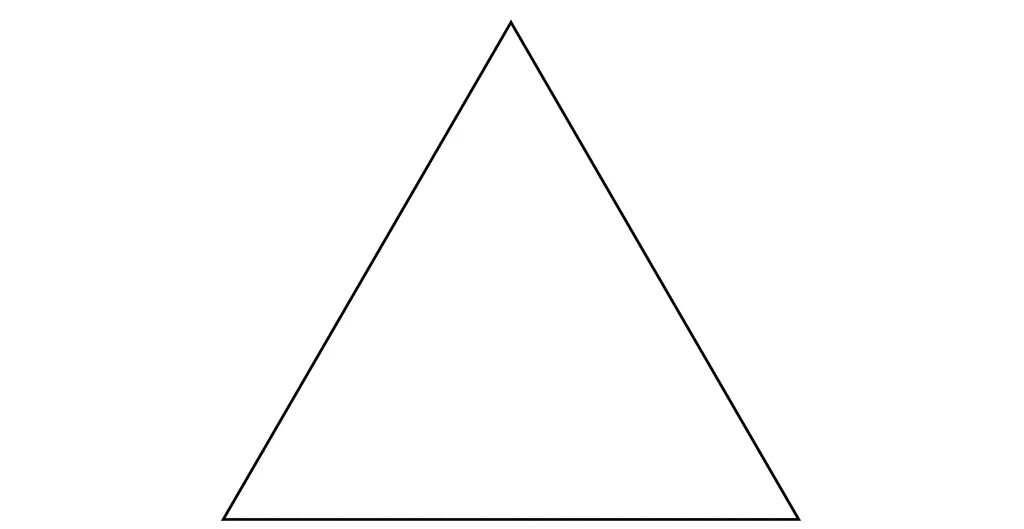 Геометрические фигуры треугольник. Равносторонний треугольник. Треугольник на белом фоне. Ровный треугольник. Равнобедренный треугольник символ