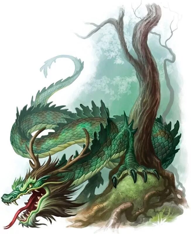 Рисунок зеленого деревянного дракона. Дилун Земляной дракон. Зеленый дракон Цинлун. Цин-лун - зеленый дракон изображение. Дилун дракон мифология.