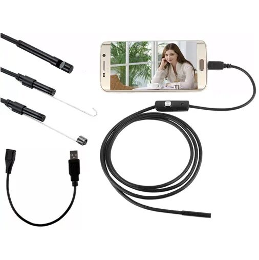 Usb камера android. Эндоскоп ot-sme12 2 метра. камера - гибкий эндоскоп usb (micro usb), 2м, android/pc. эндоскоп 5,5 мм 7 мм usb android. гибкая камера (эндоскоп) 2 м..