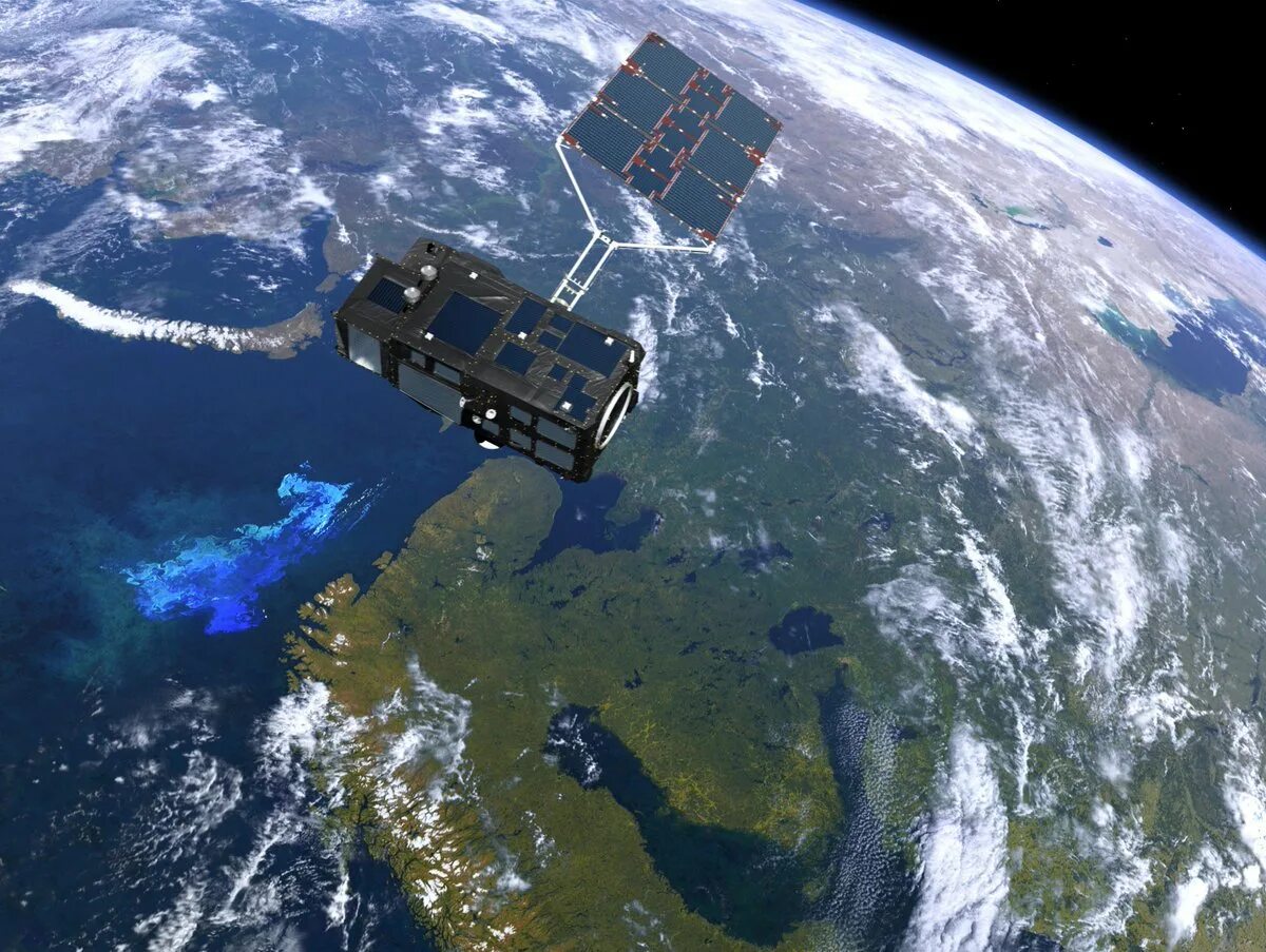 Жить в реальном времени. Спутник Sentinel-3. О земле и космосе. Космическая съемка земли. Съемки земли из космоса.