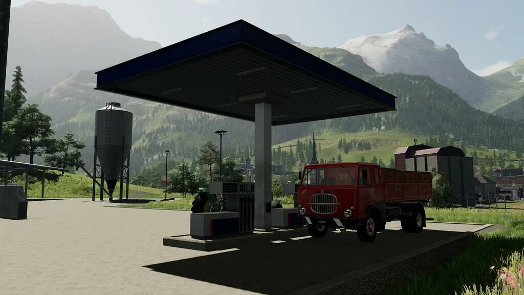 Азс фс 17. Fs19 gas station. Бензоколонка фс 19. Симулятор газовой станции. Заправочные станции для фс 13.