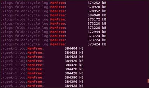 Grep r