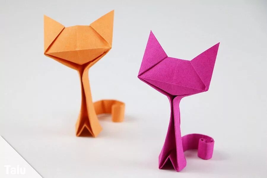 Оригами кошка. Оригами кошка из бумаги. Оригами кошка из бумаги для детей. Оригами кошка для детей. Бумажные кошечки