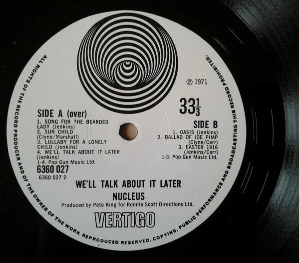 Nucleus - we'll talk about it later 1971. Грамзапись Vertigo. Nucleus Elastic Rock. Black Sabbath Paranoid 1970. Talk to you later