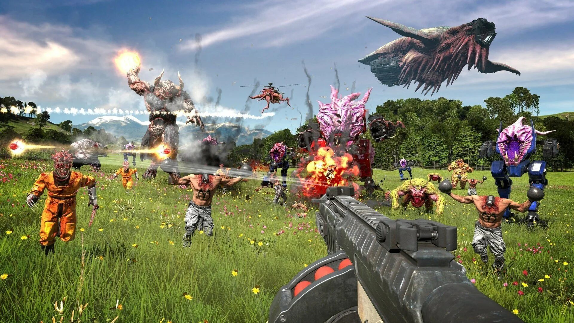 Serious Sam 4. Сириус Сэм 4 геймплей. Serious Sam 4 Сэм.