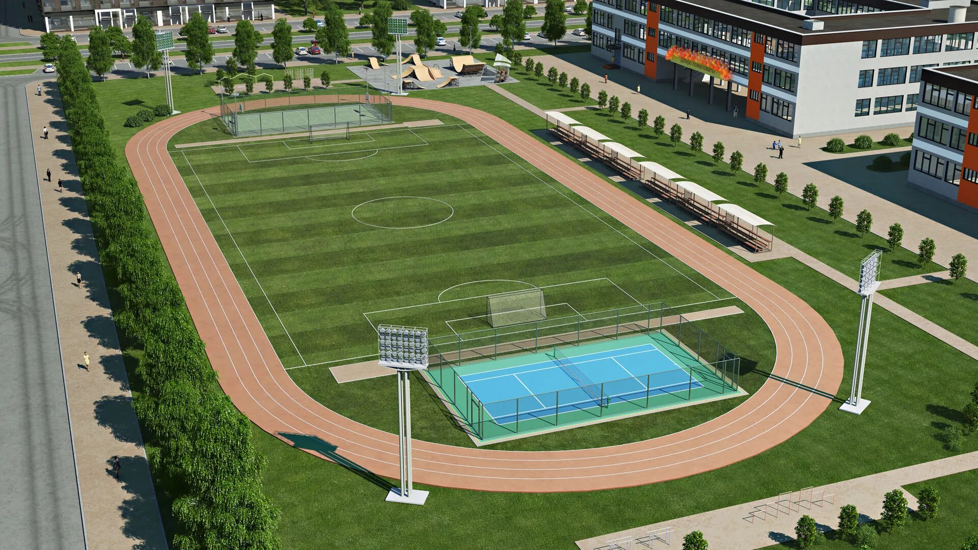 Стадион СФУ. Озеленение спортивных площадок. Школьный стадион. Школьный стадион проект. Проект школьной площадки