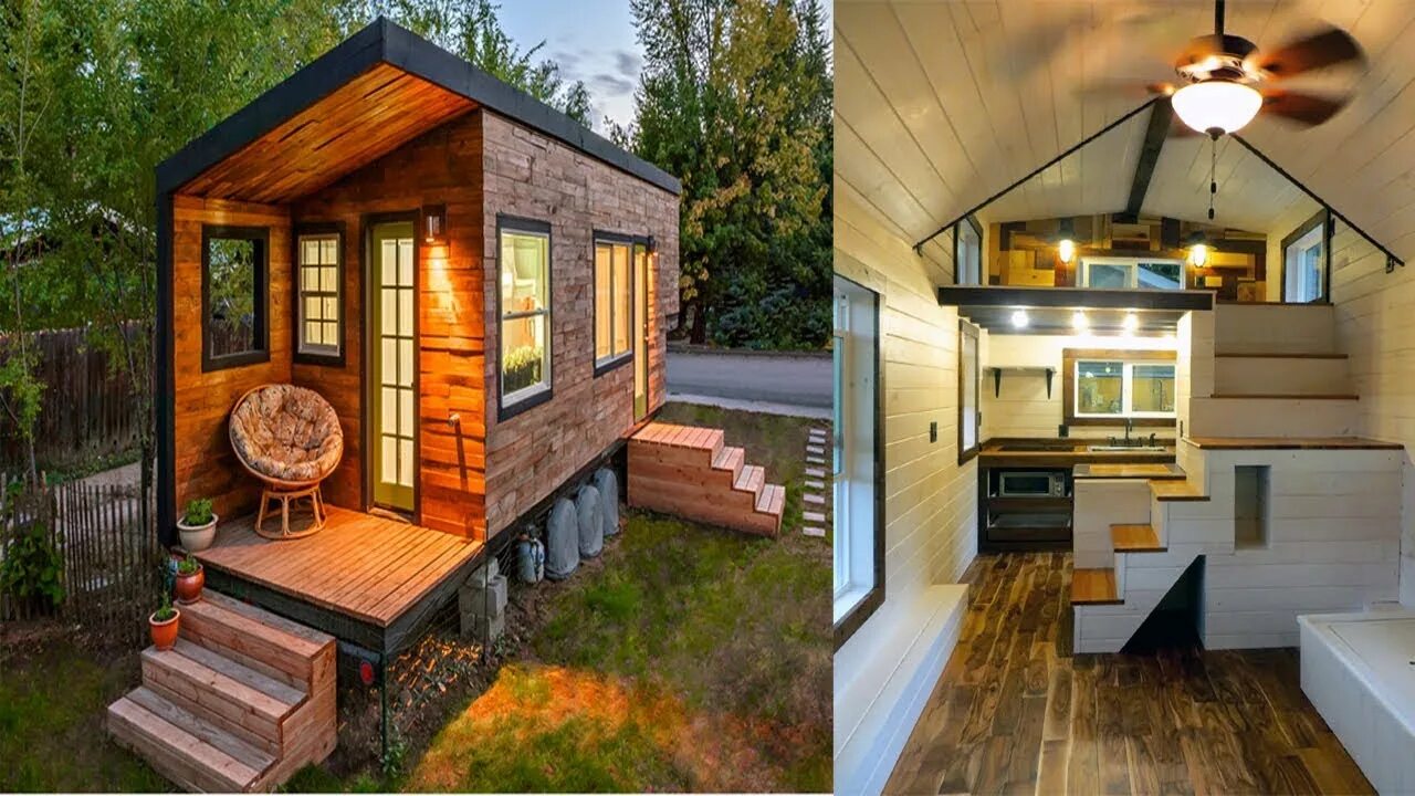 Voyure house life ksu. Tiny House Interior Design. Tiny l-Shape House. Concept tiny House. Very small tiny House.