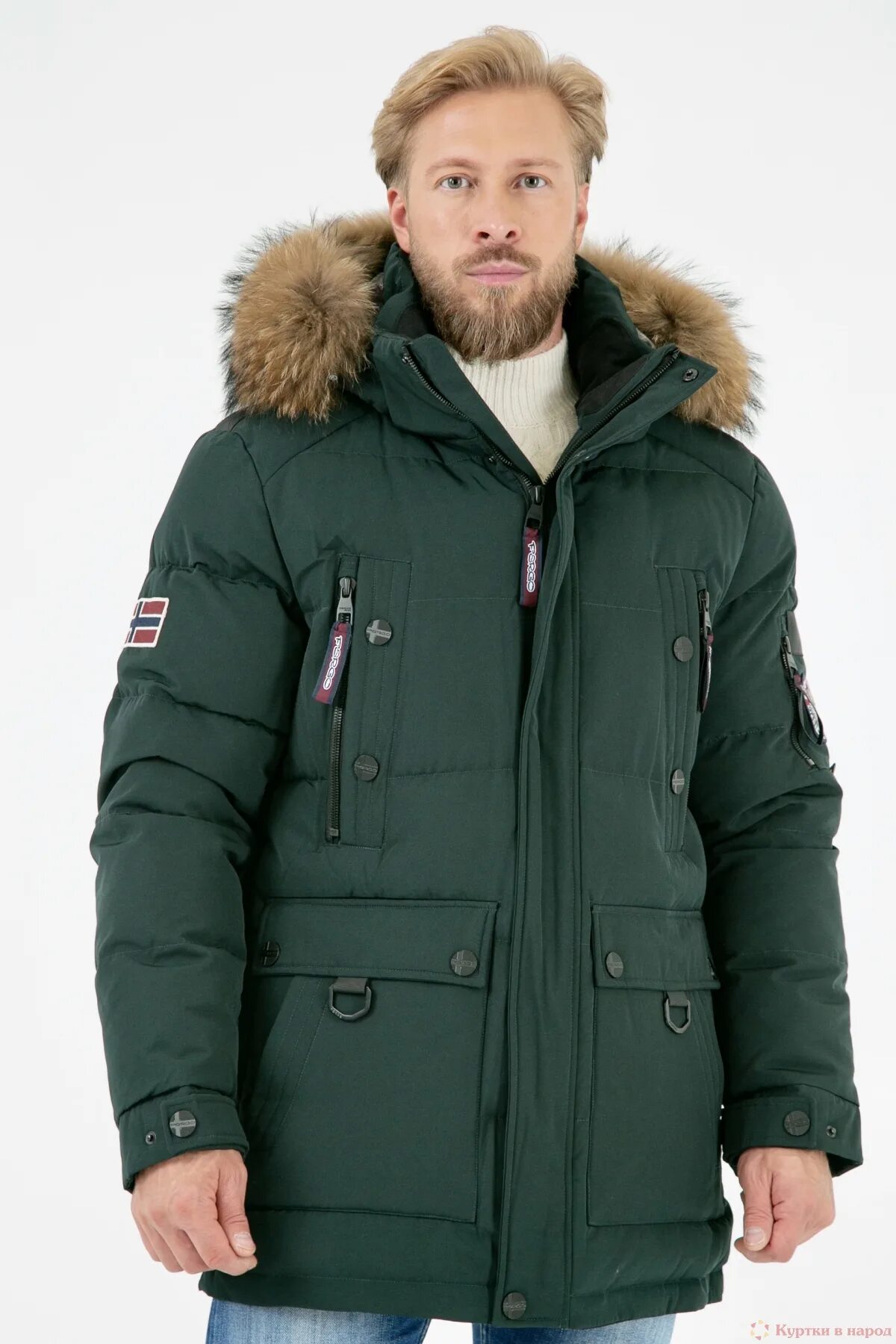 Зеленая аляска. Зимняя куртка Fergo f 630-8151. Аляска мужская зимняя зеленая. Куртка Fergo Norge f17-0510.