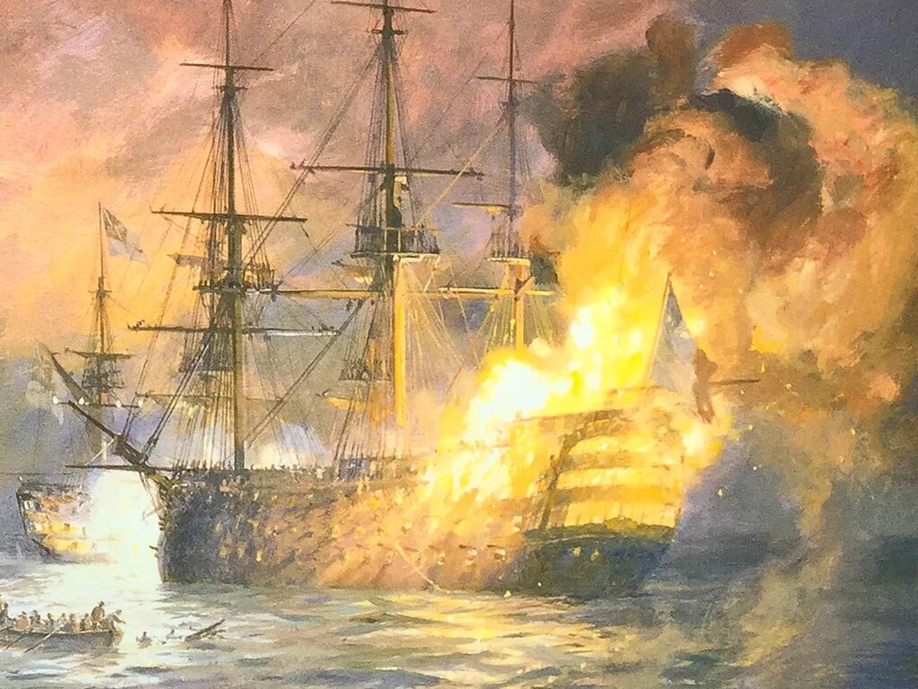 Картины морских боев