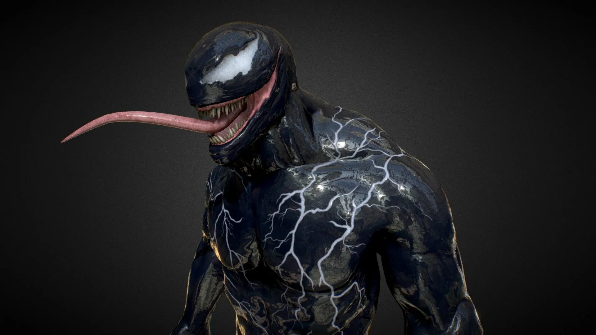 Мод на венома 2. DTYUJV 3. Веном 3d. Venom 3d model. Веном 3d фигурка.