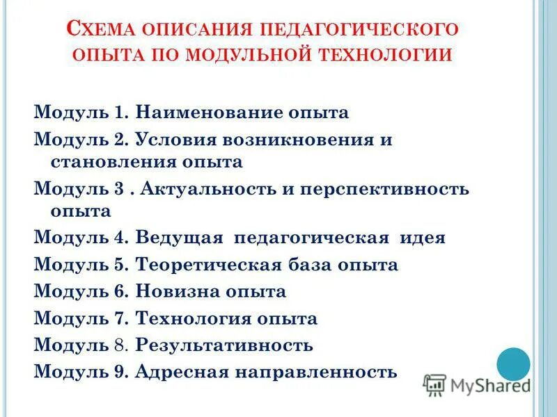 Технология описания опыта. Содержание педагогического опыта. Содержание педагогического опыта. Результативность педагогического опыта. Аннотацию педагогическому опыту.