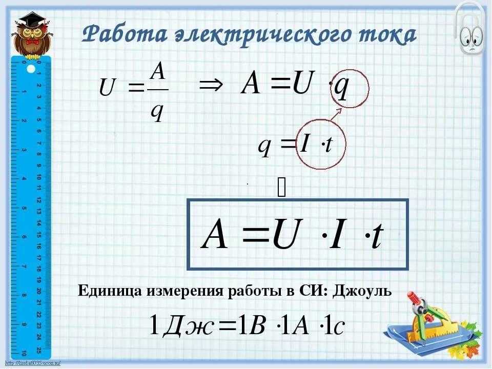 Формула нахождения работы электрического тока в физике. Формула для нахождения работы электрического тока 8 класс. Формула для расчета мощности электрического тока. Мощности сил электрического тока. Работа электрического тока через мощность