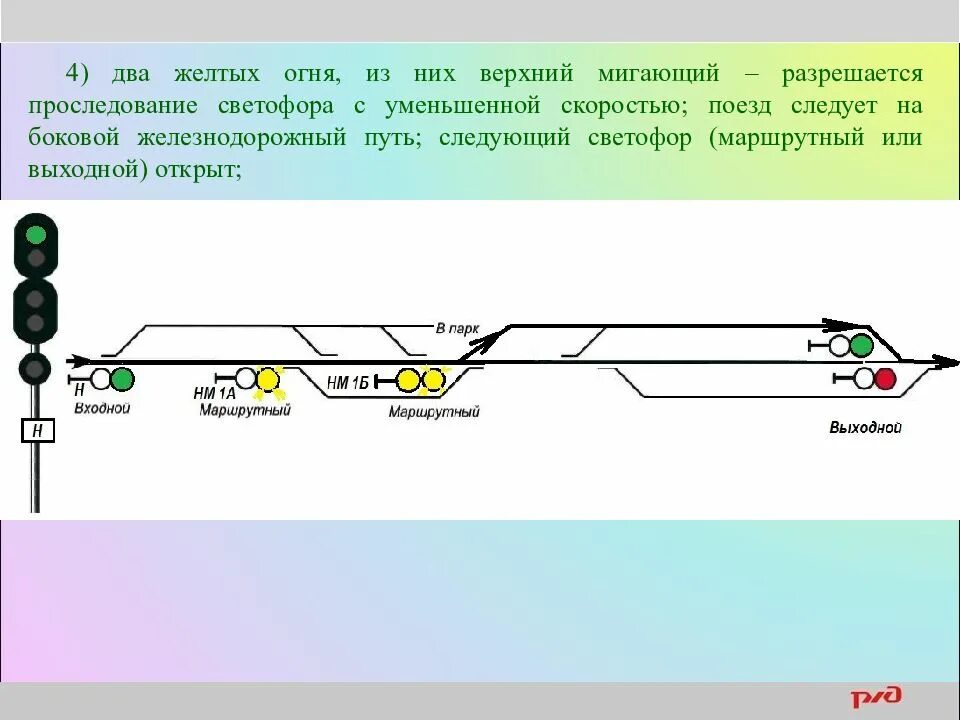 Входной два желтых. 2 желтых верхний мигающий огня входного светофора. два желтых огня на входном светофоре. два желтых огня, из них верхний – мигающий(выходной). два желтых верхний мигающий скорость проследования.