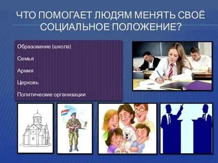 Человек изменивший свой социальный статус