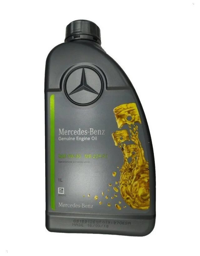 Mercedes-benz genuine engine oil mb 229. 51. 51 5w30. 51 5w-30. Mercedes 5w 30 229.