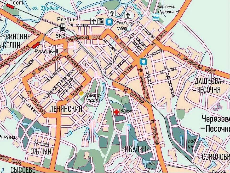 Карта центра Рязани. Карта Рязани центр города. Карта Рязани с улицами. Город Рязань карта с районами Рязани.