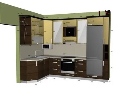 Кухня размером 4 на 10