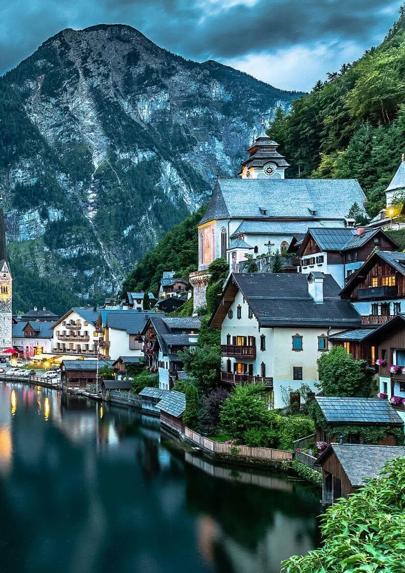 Сказочный вид. Hallstatt. The most beautiful places in the World. Мост Беаутифул.