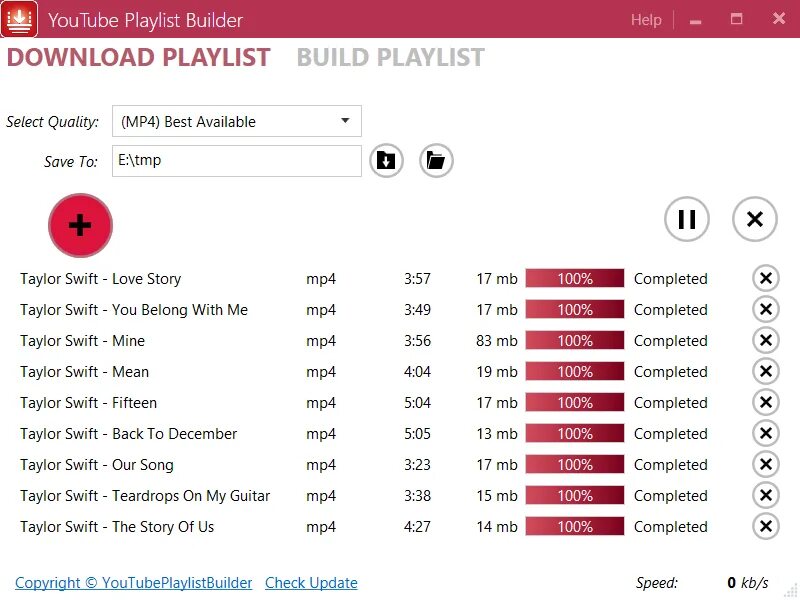 Playlist downloader