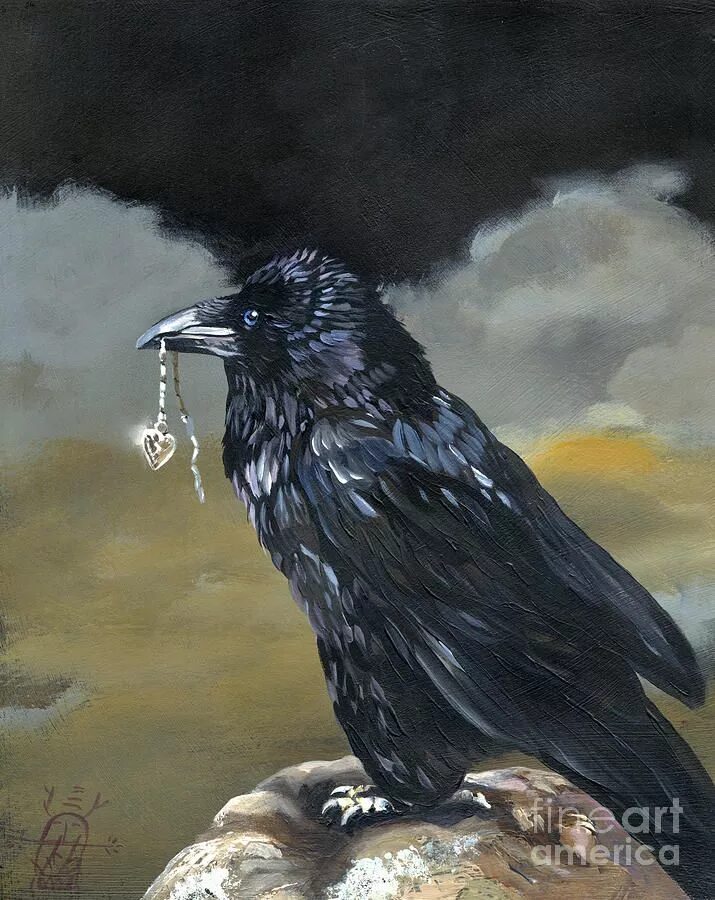Картина ворона. Ворон Уинн. Raven художник. Ворона пастелью. Черный ворон картина.