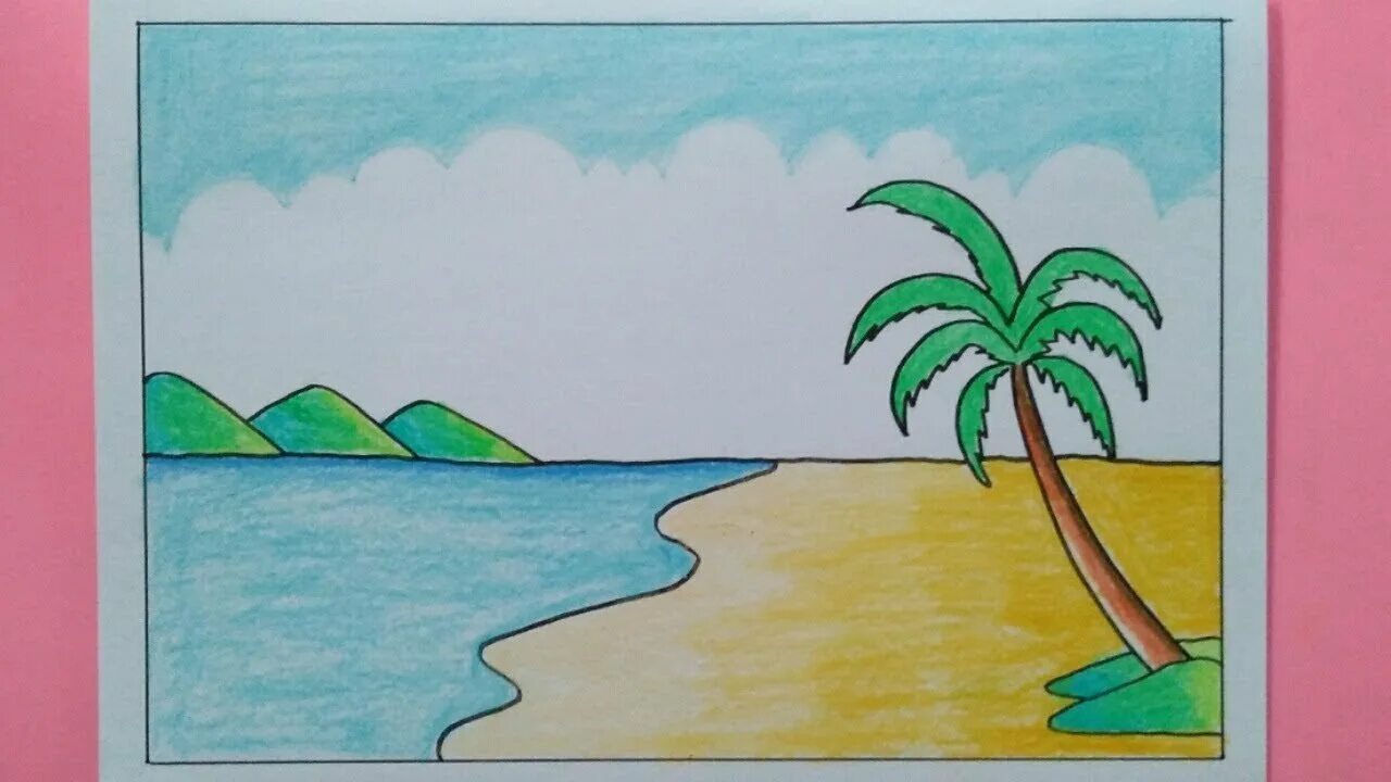 Выполнить рисунок показывающий удивительную красоту моря. Летние рисунки. Морской пейзаж детские рисунки. Море рисунок для детей. Детские рисунки море.