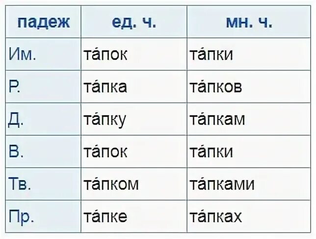 Тапком или тапкой как правильно