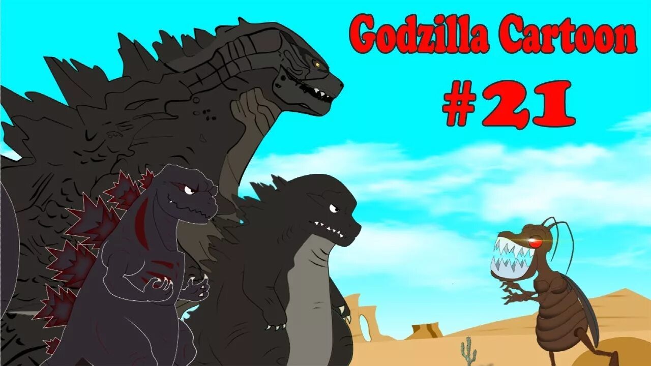 Картун Кэт vs Годзилла. Сиреноголовый против Годзиллы / Godzilla vs. Siren head. Legendary Godzilla vs Shin Godzilla | DINOMANIA - Godzilla cartoons (2019).