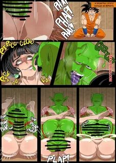 🍓 Порно комикс Dragon Ball. ЧиЧи и Пикколо. ChiChi x Piccolo. Loonyjams. секс ко