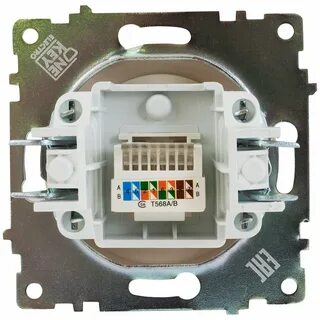 Розетки rj45 двойные встраиваемые