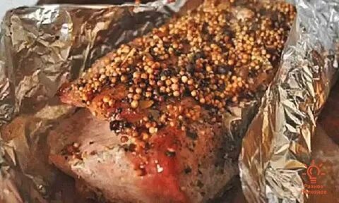 Запекаем мясо в горчице