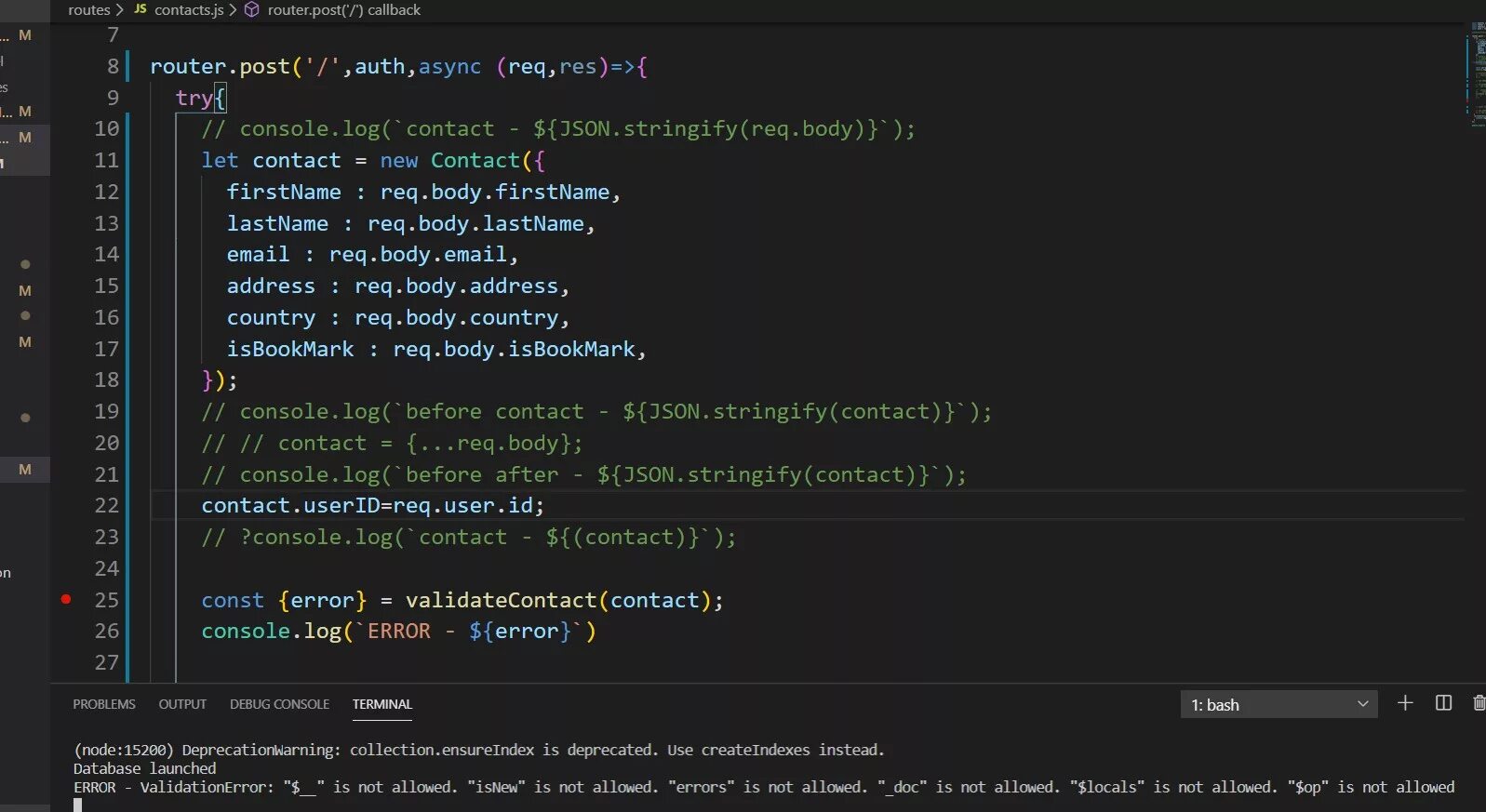 Node js const. Node js const