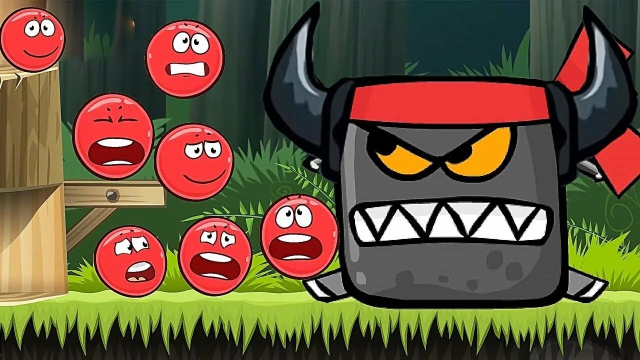 Видео игры красный шарик
