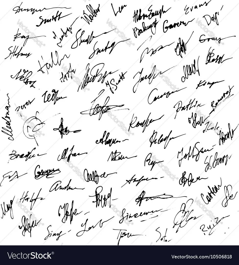 Подписать куча. Красивые росписи. Старинные автографы. Подписать куча. Много бумаги.