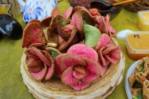 Розовые блины - 62 фото