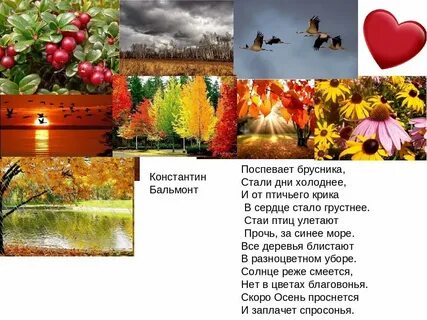 Стихотворение константина бальмонта осень