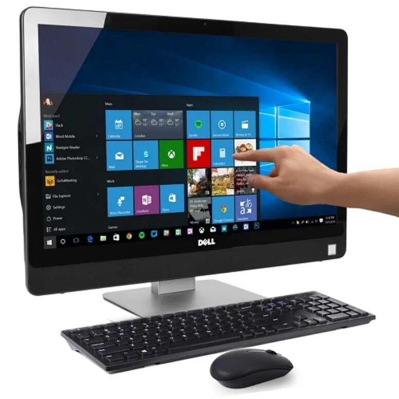 Сенсорный компьютер моноблок. Dell Inspiron 24 3464. Dell Inspiron 3464 AIO. Dell i7 сенсорный. Dell i7 монитор.