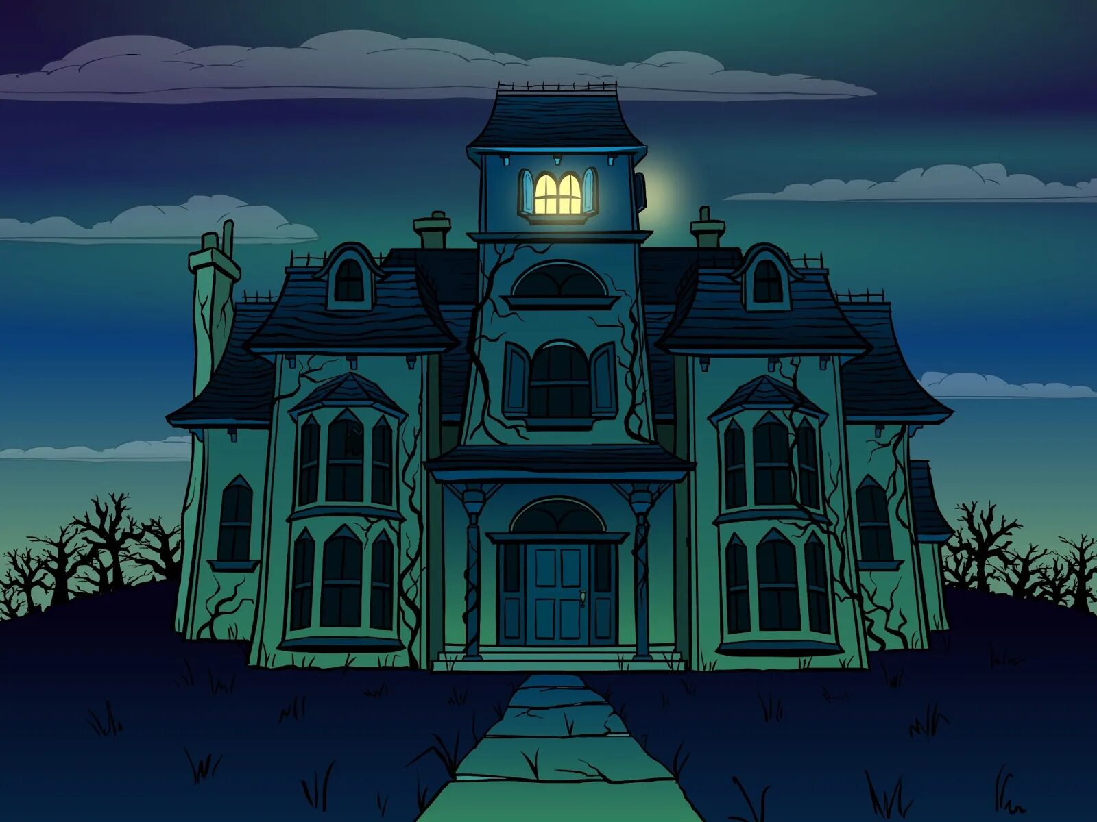 Милый дом в злом. Мрачный дом вектор. Дом с привидениями мультяшный. Заброшенный дом вектор. Заброшенный дом рисунок.