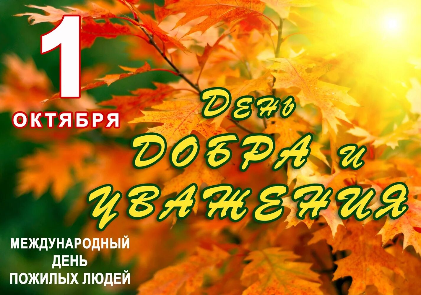 Октября день пожилого человека. 1 Октября. Поздравление для пожилых людей. 1 Октября день пожилых. День добра и уважения.