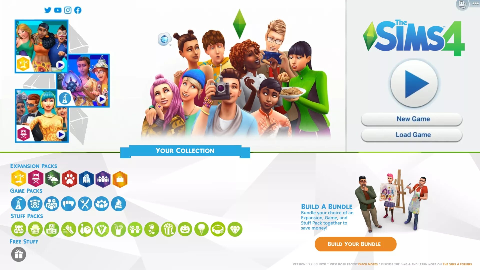 Новая версия игры симс. SIMS 4 главное меню. SIMS 4 меню. Симс 4 главный экран. Симс 4 обновления.