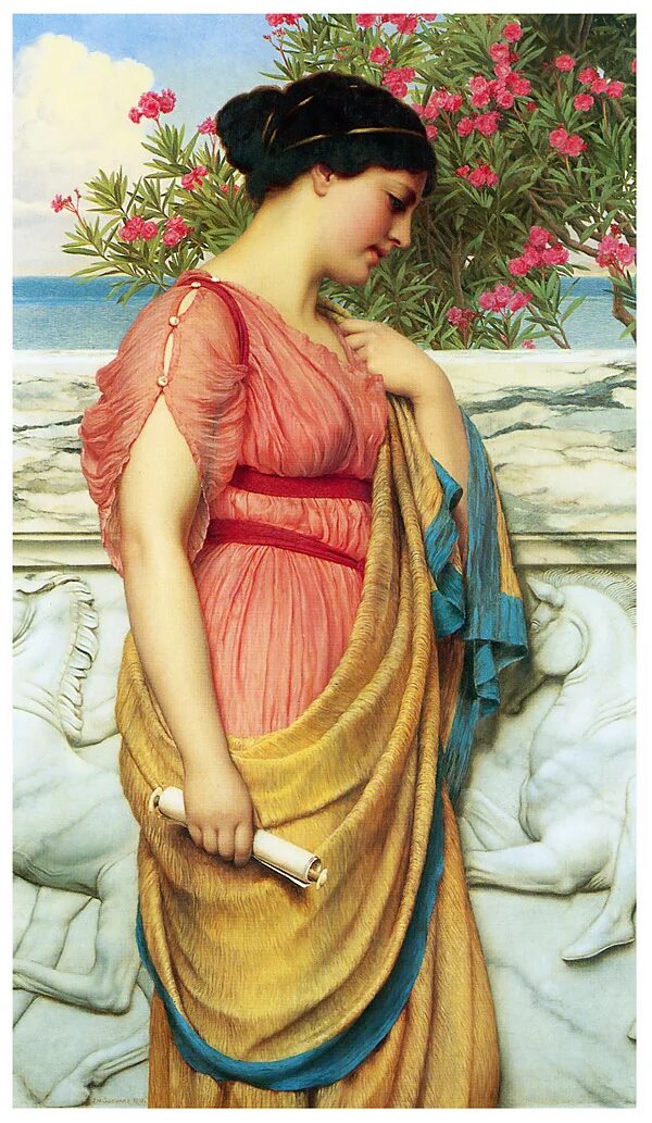 античные девушки. художник джон годвард. джон вильям годвард. джон уильям годвард (1861-1922). художник джон уильям годвард (1861 – 1922).