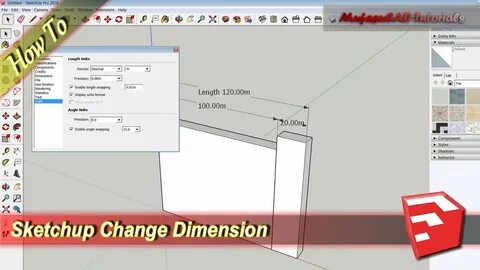 Sketchup как поменять единицы измерения