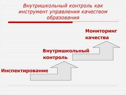 Внутришкольный контроль детей