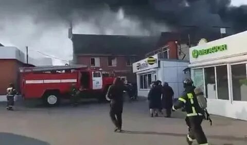 Пожар на рынке европа азия