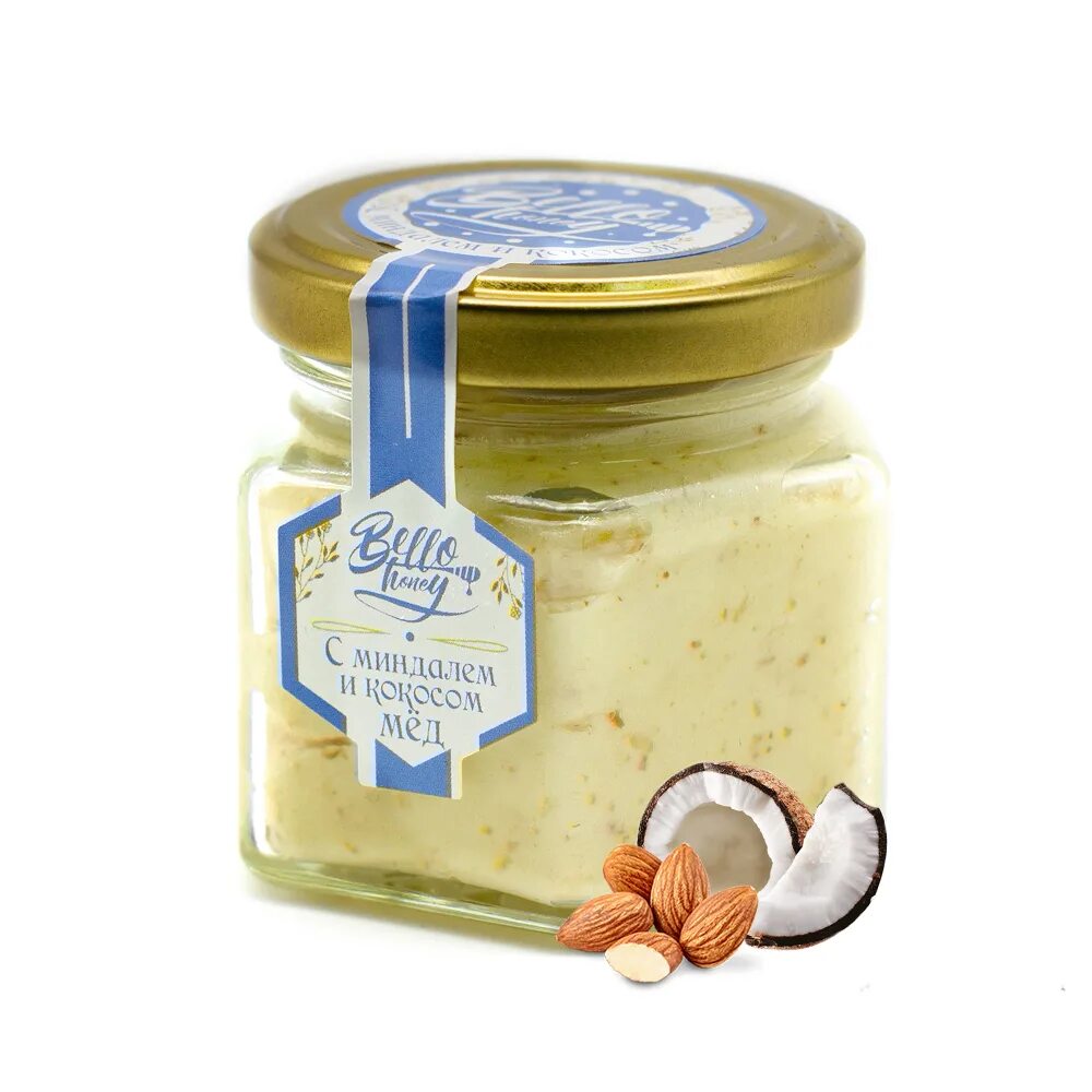 Миндаль с медом. Крем мед Bello Honey. С кокосом и миндалем крем-мёд. Крем-мед medolubov с кокосом и миндалем. Крем-мёд хлопковый (200мл).