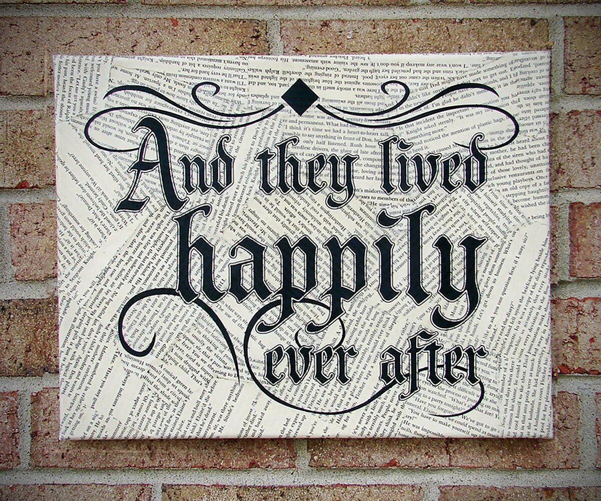 They lived long and life. And they Lived happily ever after. Таблички на холсте. Live happily ever after. Открытка "happily ever".