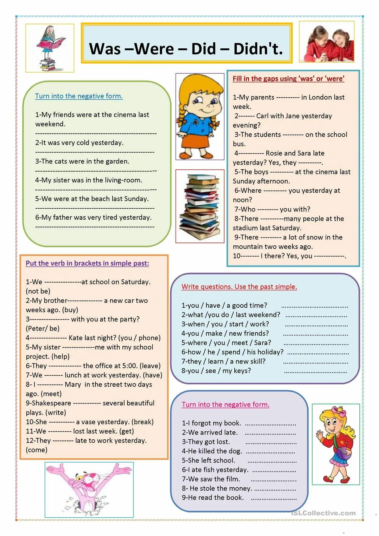 To have past simple упражнения. Was were did упражнения. Do does упражнения Worksheet. Was were упражнения Worksheets. Упражнение to be past simple Worksheets.