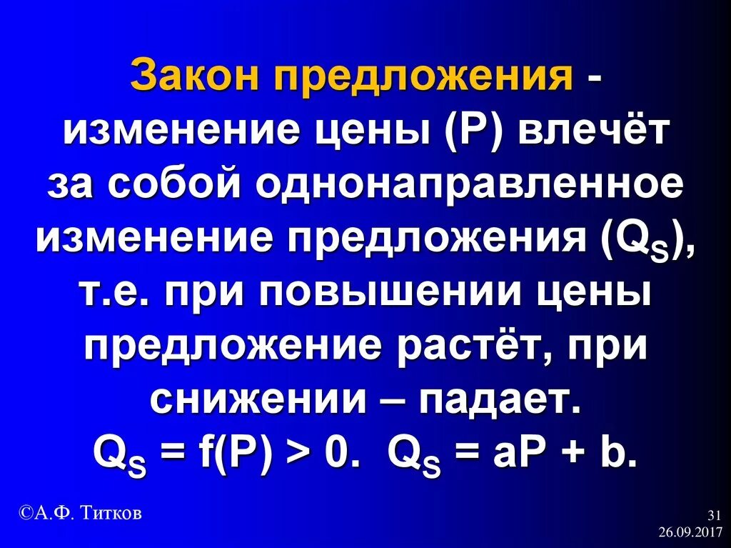 Почему изменилось предложение. Закон предложения. Предложение закон предложения. Закон изменения предложения. Изменения в законе.