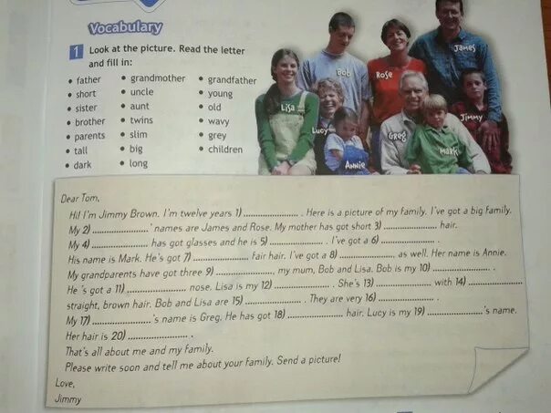 Read a Letter. Read the Letter and fill in 6 класс. Read the Letter and fill in 5 класс. Английский язык 6 класс Family members.