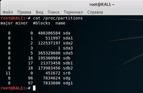 Linux список файлов