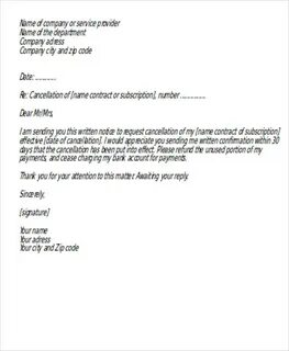 Service letters